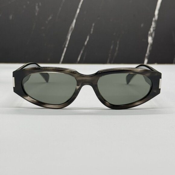 NEW SAINT LAURENT SL618 004 UNISEX HAVANA GREY SUNGLASSES - Picture 5 of 12